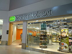 A Systembolaget store in Sweden
